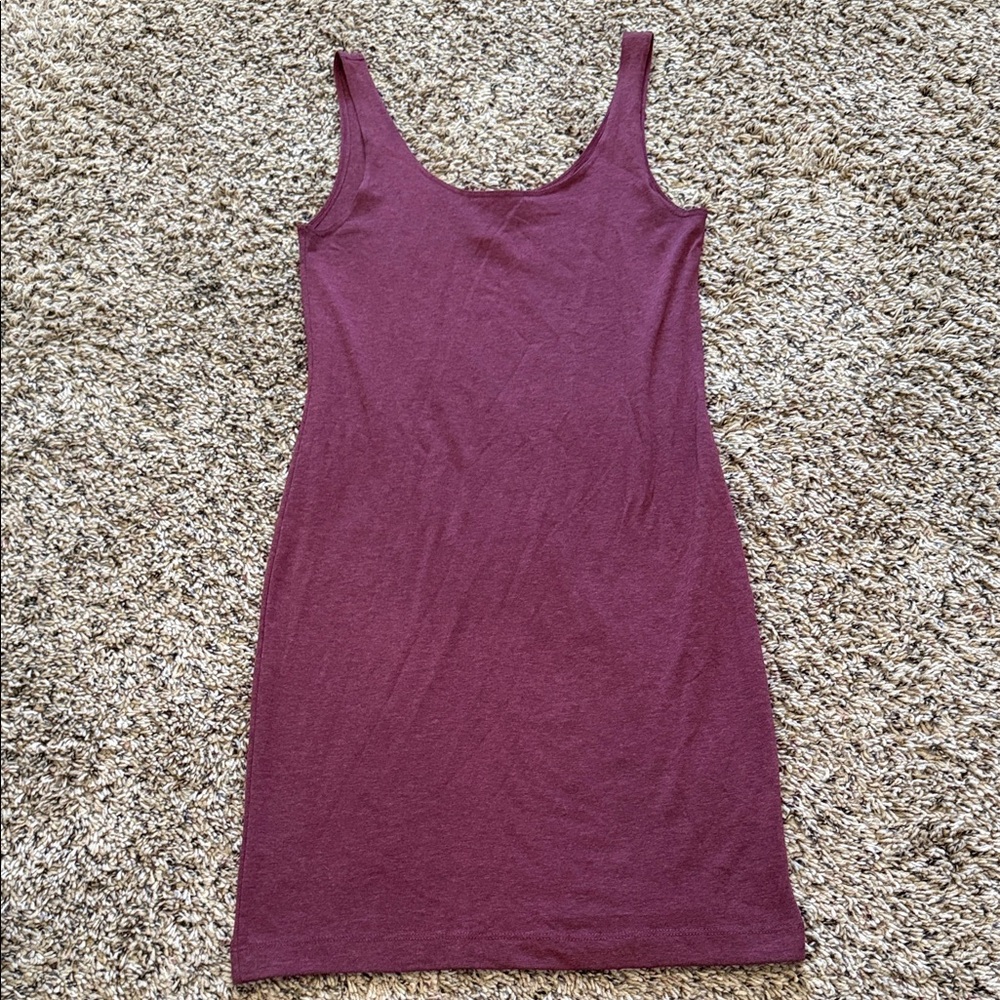 Sleeveless Burgundy Dress